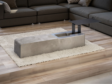 ART562 - Low rectangular coffee table by Wissmann raumobjekte - view 2